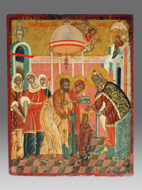Icon The Presentation of Maria into the Temple