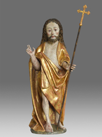 sculptur l'ascension du christ gotic